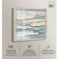 thumbnail image 2 of Folded Horizon Shadowbox Print Mint Abstract Art by Art Remedy, Blonde Frame, 20 x 20, 2 of 6