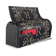 thumbnail image 4 of PHELIKA Letter R Classic Monogram Magnetic Mailbox Covers Post Letter Box Cover Standard Size 25.5H x 21W, 4 of 8