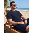 thumbnail image 5 of COOFANDY Men Oversize 2 Piece Set Summer Beach Outfits Casual Loose Fit Top and Bottom Lightweight Jogging Sport Track Suit, 5 of 6