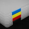thumbnail image 2 of MasteelfCA 4Pcs File Storage Box File Organizer Document Storage Box Transparent File Box Office File Container, 2 of 9
