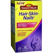 Nature Made Hair, Skin, Nails, 60 Softgels (Pack of 4)