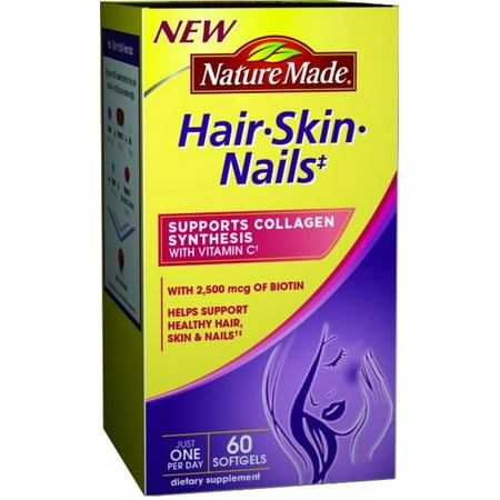 Nature Made Hair Skin Nails 60 Softgels Pack Of 2 Walmart Com
