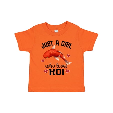 

Inktastic Just a Girl Who Loves Koi Fish Gift Toddler Toddler Girl T-Shirt