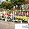thumbnail image 1 of Sentmoon Outdoor Fence Fence for Garden 22.83x13.38in Courtyard Fence European Style Fence Outdoor Garden Fence Small Fence Lawns Decoration Fence Random Color, 1 of 9