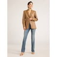 thumbnail image 2 of Sofia Jeans Women's Faux Leather Single Breasted Blazer, Sizes XS-XXL, 2 of 4