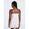 thumbnail image 4 of Joyspun Women's Poplin Cami and Shorts Sleep Set with Lace Trim, 2-Piece, Sizes XS-3X, 4 of 6