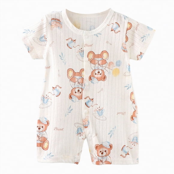 Gubotare Baby Boy Clothes Newborn Romper Baby Clothes Funny Newborn Bodysuits Infant Boys Girls Romper Outfits 0 3 6 9 12 18 24 Months (Brown,6-12 Months)
