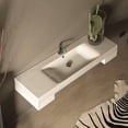 thumbnail image 2 of Ws Bath Collections Cento 3535 Cento 55-1/8" Ceramic Wall Mounted / Vessel Bathroom Sink -, 2 of 3