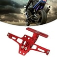 thumbnail image 3 of Soporte de Placa de matrícula de Motocicleta, Kimiss Soporte de Soporte de Matrícula Ajustable Marco de Placa de Matrícula de Aleacio de Aluminio CNC Soporte de, 3 of 7