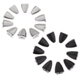 thumbnail image 3 of 10pcs Iron Triangular Drum Claw Hook, 6.3mm Hole for Bass Drum Parts Black, 3 of 8