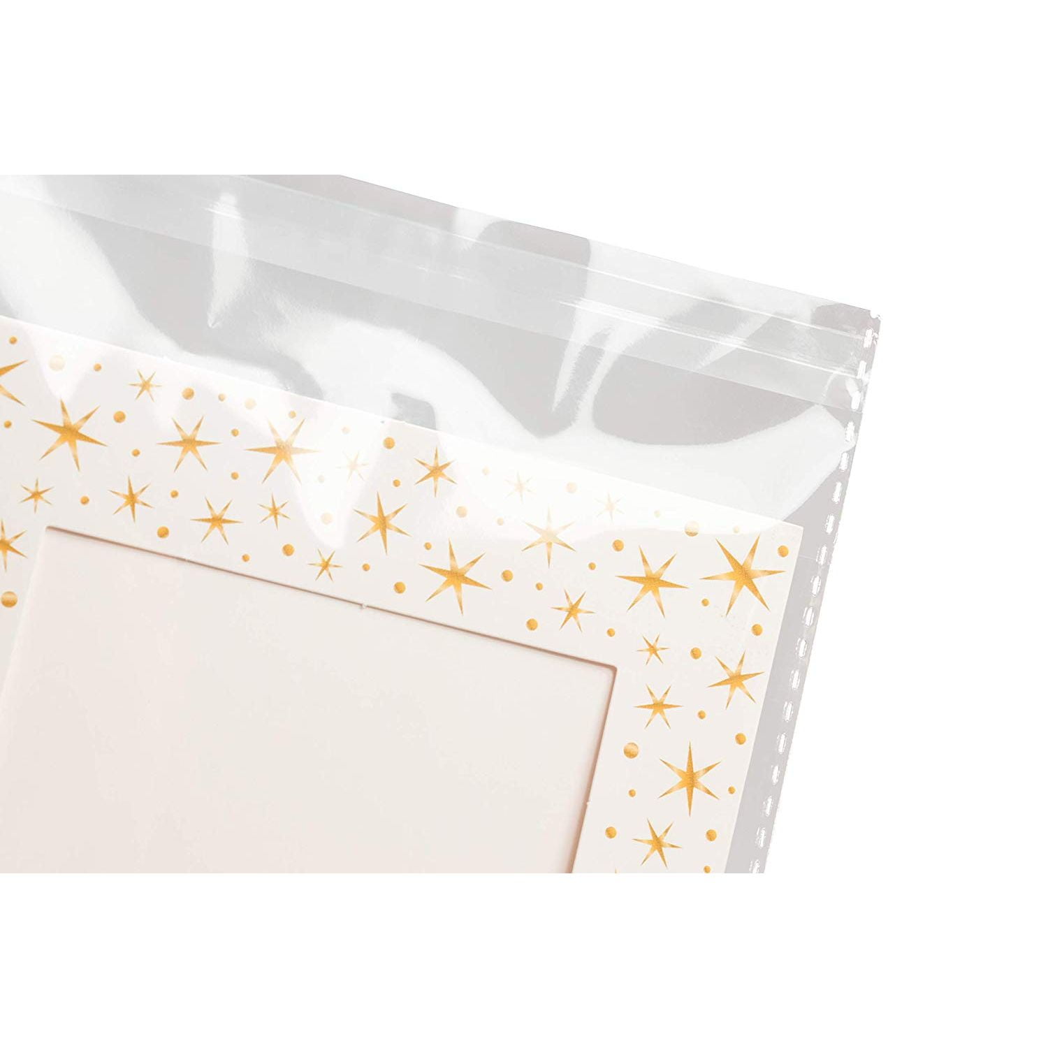 Cellophane Bags 100Pack Clear Resealable Cellophane Bags, 8.7 x 11.8