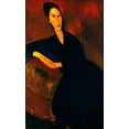 thumbnail image 2 of Vintage Apple Collection 21x32 White Modern Wood Framed Museum Art Print Titled - Amedeo Modigliani - Anna Zborowska Arch, 2 of 4
