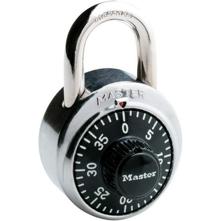 1500D Locker Lock Combination Padlock, 1 Pack, Black, Indoor padlock is best used as a school locker lock and gym lock, providing protection.., By Master (Best Combination Padlock Uk)