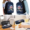thumbnail image 2 of Uorisanigo Funny Shark Backpack for Kids School Bag with Insulated Lunch Box for Toddler Boys Preschool Girls School Bookbag with Pen Case Water Bottle Holder Pouch 4pcs/set, 2 of 7