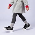 thumbnail image 3 of FUNCOO PLUS Kids Athletic Sneakers Girls Lace Up Walking Shoes Toddler Glitter Breathable Outdoor Running Shoe, Stars, Size 2, 3 of 8