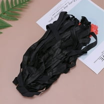 WEUVEB 1Pc Black Elastic Ribbon Band Durable Comfortable Breathable Sewing Band for Clothes