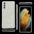 thumbnail image 2 of For Samsung S22 Plus Luxury Transparent Shiny Marble Conch Pearly Patterned Clear Slim Soft TPU Protective Back Phone Case Cover For Galaxy S22 6.6", 2 of 8