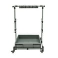 thumbnail image 5 of 10 Slots Movable Broom and Mop Holder Free Standing Cleaning Tool Organizer Storage Cart, 5 of 15