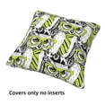 thumbnail image 3 of Throw Pillow Covers, Green Glasses Tie Owl Soft Square Pillow Cases with Invisible Zipper for Couch Bed Sofa, Farmhouse Fall Home Decor 12"x12", 3 of 7