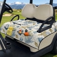 thumbnail image 3 of Xixirimido Golf Cart Seat Covers, Universal Golf Cart Seat Towel Blanket Quilted with 4 Pockets Fits for EZGO, Yamaha, Club Car & More 2-Seat Carts, Starfish Shell Conch Coral, 3 of 8