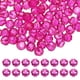thumbnail image 1 of Uxcell cuentas de cristal redondas de 8 mm, 100 piezas de cuentas de bola facetadas de vidrio para hacer joyas, rojo rosa, 1 of 6