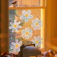 thumbnail image 6 of DAMAI Sunshine Colorful Daisy Window Stickers, 3D Stained Glass Window Decal, Anti Collision Flowers Window Clings Shiny Rainbow Prism for Bird Strikes Reusable Glass Decals, 6 of 6