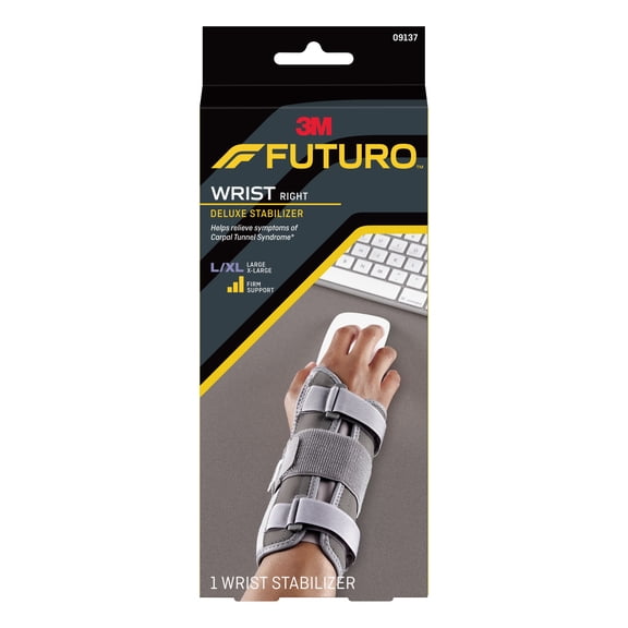 FUTURO Deluxe Wrist Stabilizer Right Hand, 09137ENT, L/XL