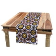 thumbnail image 1 of Oriental Table Runner, Floral Moroccan Mosaic Repetition, Dining Room Kitchen Rectangular Runner, 3 Sizes, by Ambesonne, 1 of 2