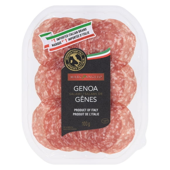 Marcangelo Salami de Gênes, tranché importée d'Italie