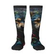thumbnail image 1 of Fotbe Vintage Wolf Warrior Calcetas Divertidas Estampadas para Hombre y Mujer, Calcetas de Algodón hasta la Rodilla para Caminar, Correr, Enfermería y Embarazo, 1 of 6