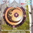 thumbnail image 2 of Adorno colgante Jocidea Sun Moon, vitral 7x9 cm, 2 of 6