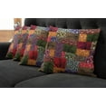 thumbnail image 2 of Ambesonne Botanical Throw Pillow Cover 4 Pack, Colorful Pine Squares Art, 20", Multicolor, 2 of 6