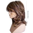 thumbnail image 2 of XIAQUJ Short Curly Wigs with Bangs Synthetic Natural Hair for Women Girl Khaki, 2 of 3