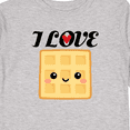 thumbnail image 4 of Inktastic Waffle Lover I Love Waffles Boys or Girls Long Sleeve Toddler T-Shirt, 4 of 5