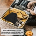 thumbnail image 3 of 4 Pcs Shoe Bags for Travel, 17.7" x 13.8" Dustproof Shoe Bags with Drawstring Closure,Washable & Reusable(Black), 3 of 6