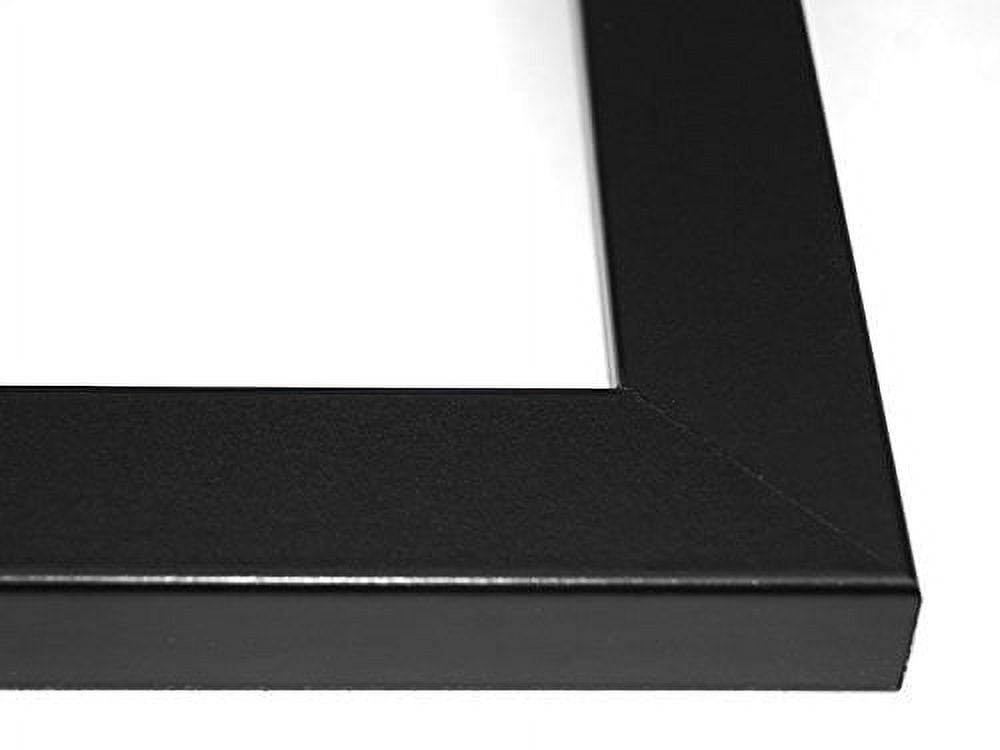 CreativeLetterArt [10x50bk-b] 12 Opening Black Picture Frame Holds 4x6 Media Black Collage Mat Including Scratch Resistant Acrylic