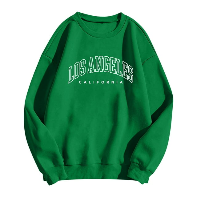 WEAIXIMIUNG Sweat à Capuche pour Femmes, Imprimé Graphique, Col Rond, Manches Longues