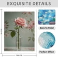 thumbnail image 3 of Diamond Art Kits for Adults - 5d Pink Rose In Glass Vase Diamond Painting for Adults, Diamond Art for Adults Beginners, Diamond Painting Kits for Adults for Home Wall Decor, 3 of 7