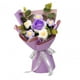 thumbnail image 5 of Ramo de flores de ganchillo, decoración de mesa de flores tejidas, regalo de boda decorativo, flor tejida para aniversario, esposa, abuela, mamá Púrpura, 5 of 8