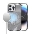 thumbnail image 2 of For Iphone 14 6.1 Watercolor Design Magnetic Circle Gradiant Thick Premium Hybrid - Black, 2 of 4