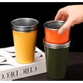 thumbnail image 5 of 17 oz Stainless Steel Pint Cups Metal Cups Unbreakable Drinking Water Tumblers Stackable tumbler for Adults Bar Home Restaurant Travel Picnic Camping Outdoor, 5 of 7