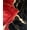 Red, Pattern 5, variant on ODIKA 4'x6' Machine Washable Non-Slip Area Rug, Contemporary Irregular Marble Swirl with Bold Contrast Streaks High Traffic Rug, Black, 125513