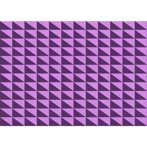 Ahgly Company Indoor Rectangle Patterned Heliotrope Purple Area Rugs, 2' x 4'
