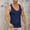 Navy, variant on Men's Compression Tank top Slimming Undershirt Body Shaper Sleeveless Shapewear Base Layer Sport Tops White