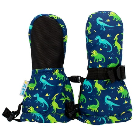 

JAN & JUL Baby Snow Mittens Waterproof and Thumbless (Dinoland XS: 0-2Y)