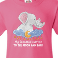 thumbnail image 4 of Inktastic My Grandma Loves me to the Moon and Back Elephant Family Youth T-Shirt, 4 of 5
