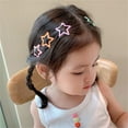 thumbnail image 6 of Qocolcyl 10 PACK Glitter Hollow Star Snap Hair Clips for Women, Colorful Metal Star Barrettes, Cute Broken Hair Bangs Hair Accessories for Daily Party Hairstyle, 6 of 7