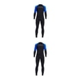 thumbnail image 1 of Soidarity Men Diving Wetsuit for Water Sports Suit Zip Wet Back Full Warm Body Surf azul XXXL 2Conjunto, 1 of 1