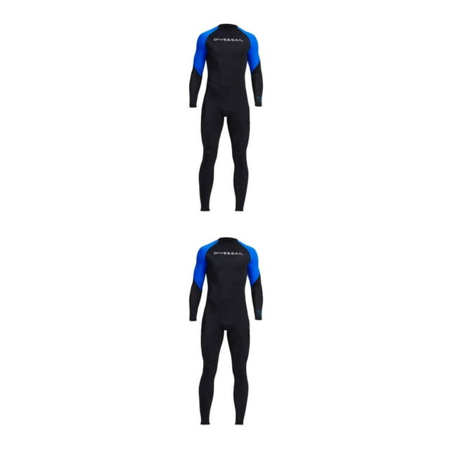 Soidarity Men Diving Wetsuit for Water Sports Suit Zip Wet Back Full Warm Body Surf azul XXXL 2Conjunto