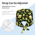 thumbnail image 3 of Cauagu Avocado Toast Pattern 1 Pcs Working Caps,Adjustable Working Hats Elastic Scrub Hats Nurse Scrub Cap Nurse Hats Elastic Tie Back Hats Unisex,One Size, 3 of 7